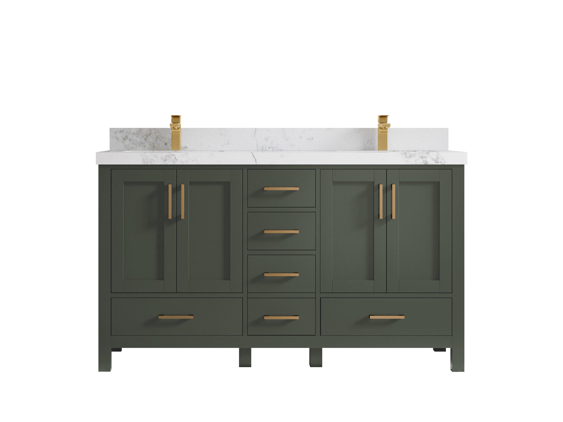 Malibu 60 in. W x 22 in. D Double Sink Bathroom Vanity - Willow Bath and Vanity