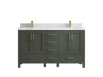 Malibu 60 in. W x 22 in. D Double Sink Bathroom Vanity - Willow Bath and Vanity