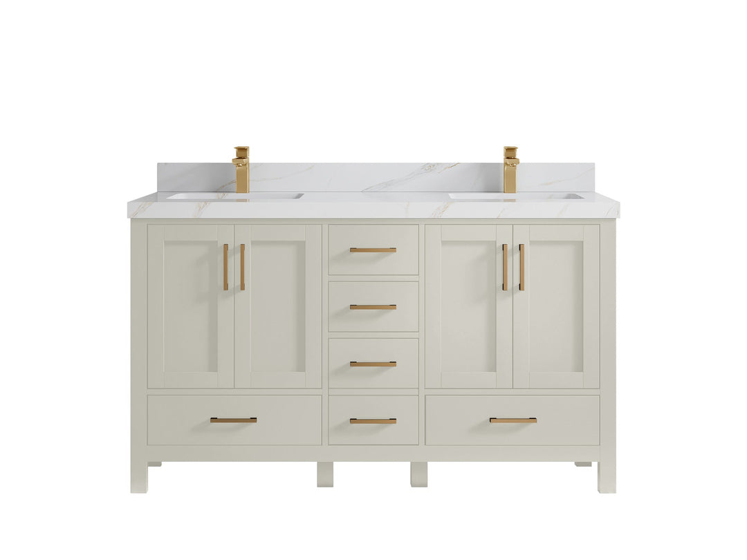 Malibu 60 in. W x 22 in. D Double Sink Bathroom Vanity - Willow Bath and Vanity
