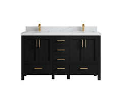 Malibu 60 in. W x 22 in. D Double Sink Bathroom Vanity - photo 21