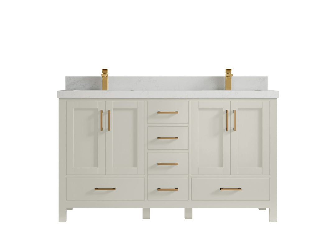 Malibu 60 in. W x 22 in. D Double Sink Bathroom Vanity - Willow Bath and Vanity
