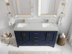 Malibu 60 in. W x 22 in. D Double Sink Bathroom Vanity - photo 12