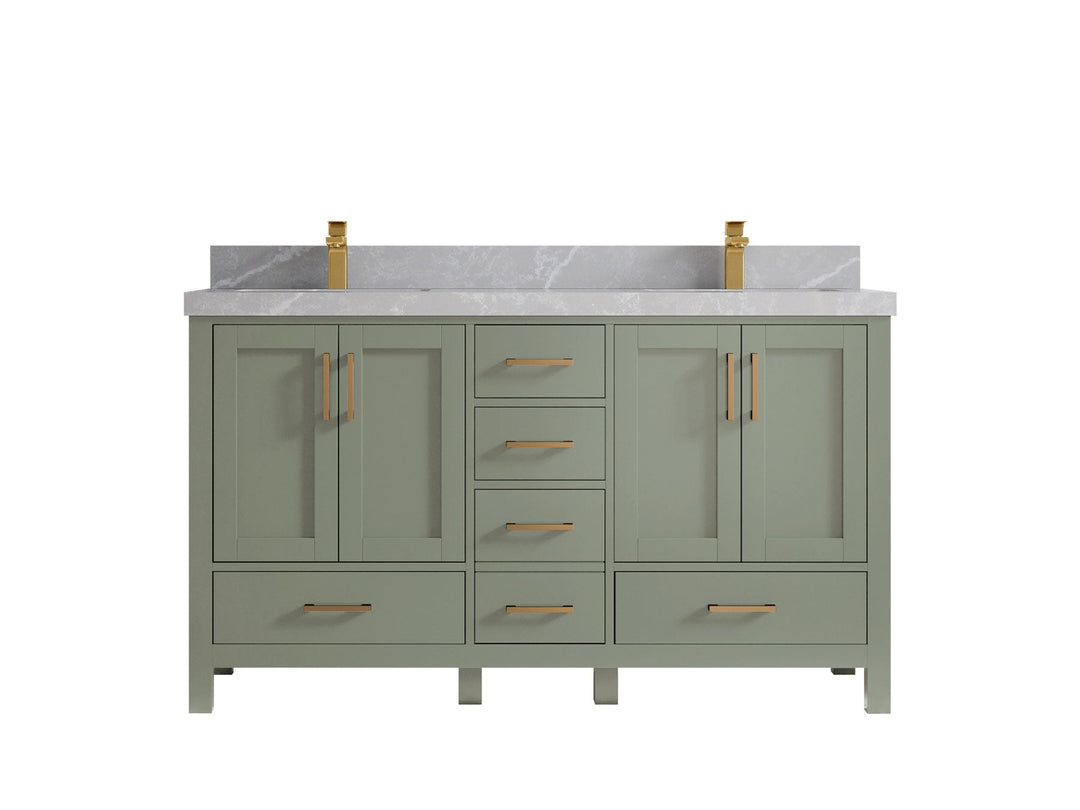 Malibu 60 in. W x 22 in. D Double Sink Bathroom Vanity - Willow Bath and Vanity