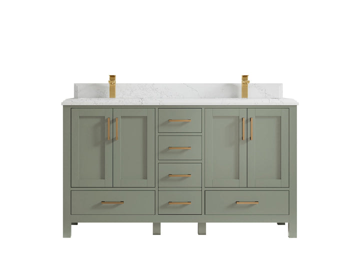 Malibu 60 in. W x 22 in. D Double Sink Bathroom Vanity - photo 12