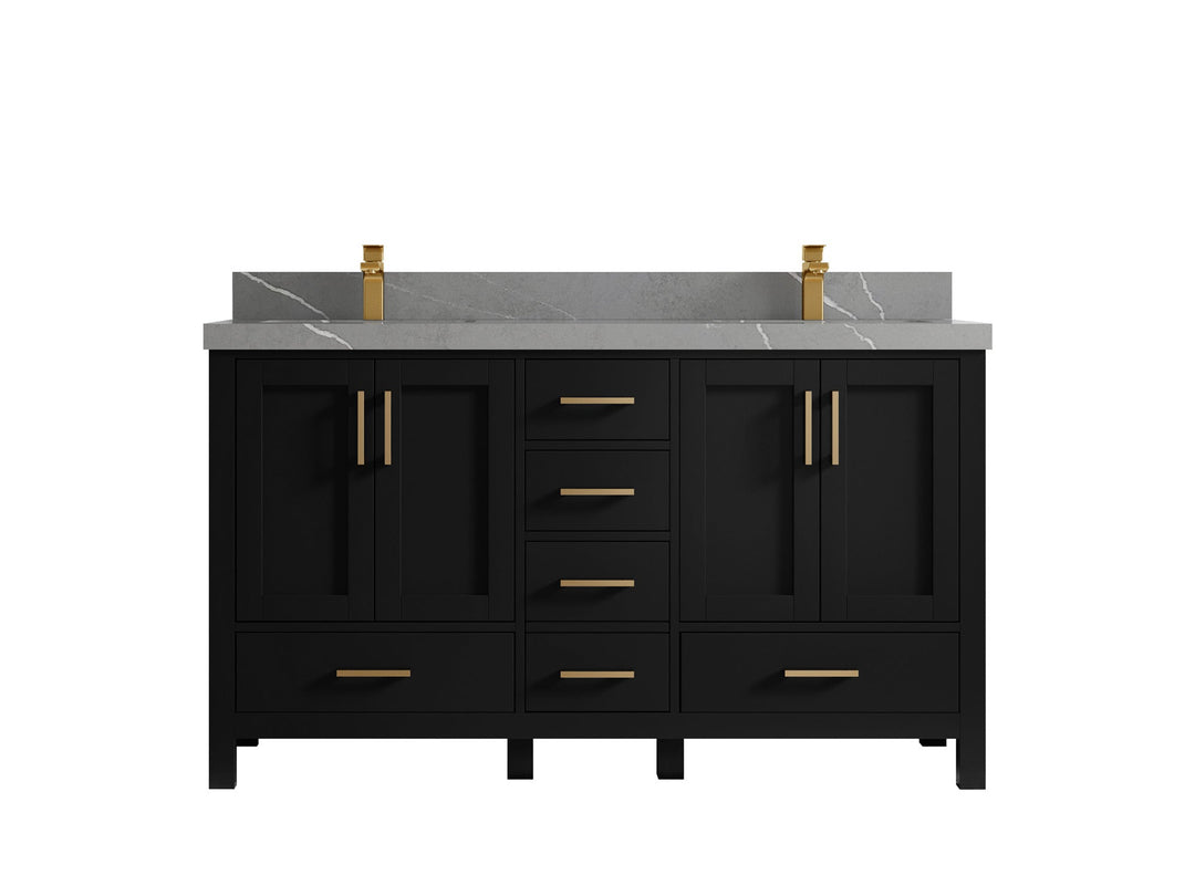 Malibu 60 in. W x 22 in. D Double Sink Bathroom Vanity - Willow Bath and Vanity
