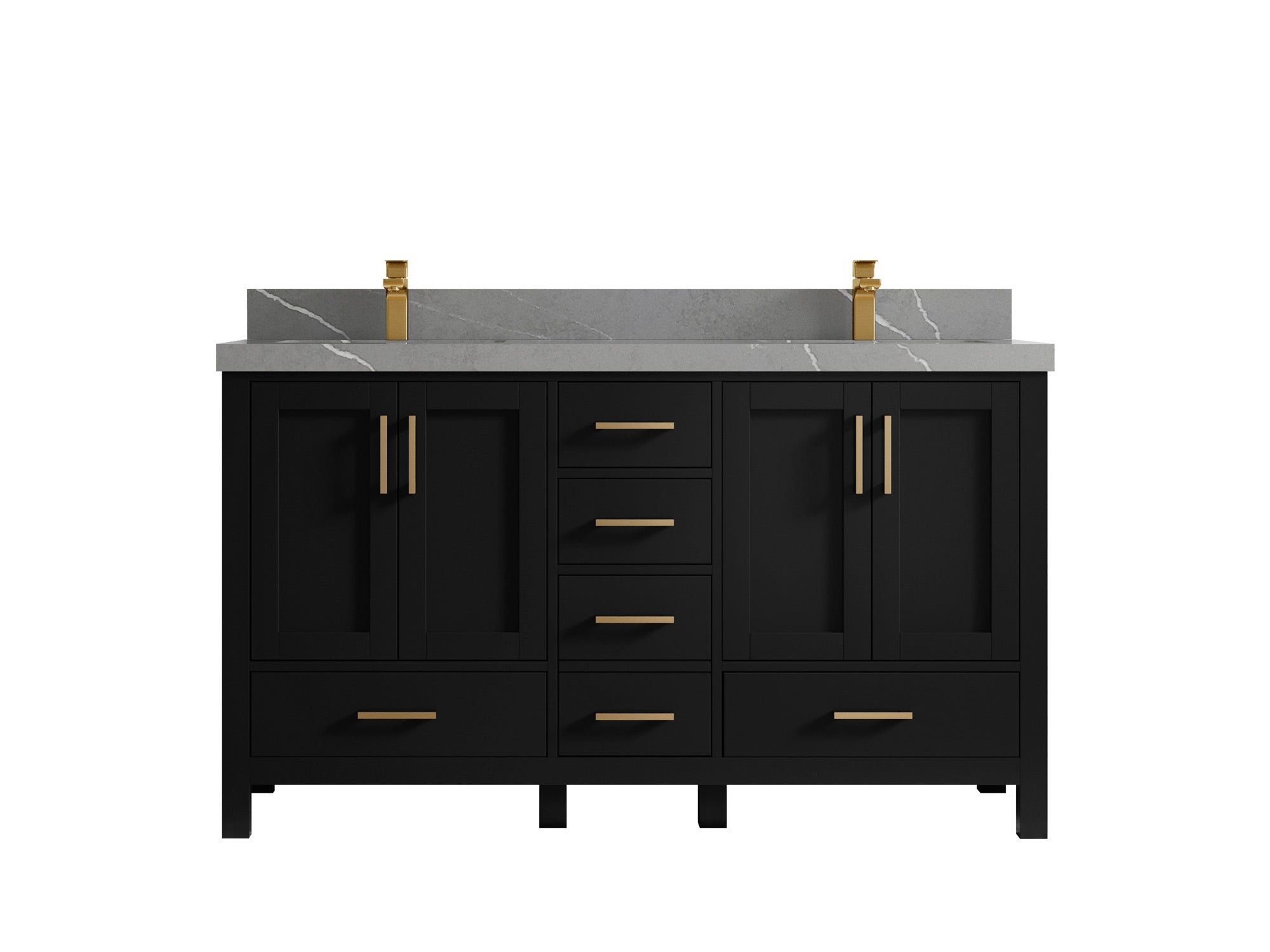 Malibu 60 in. W x 22 in. D Double Sink Bathroom Vanity - Willow Bath and Vanity
