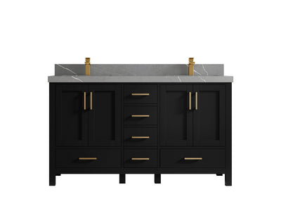 Malibu 60 in. W x 22 in. D Double Sink Bathroom Vanity - Willow Bath and Vanity