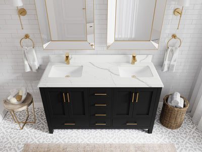 Malibu 60 in. W x 22 in. D Double Sink Bathroom Vanity - Willow Bath and Vanity