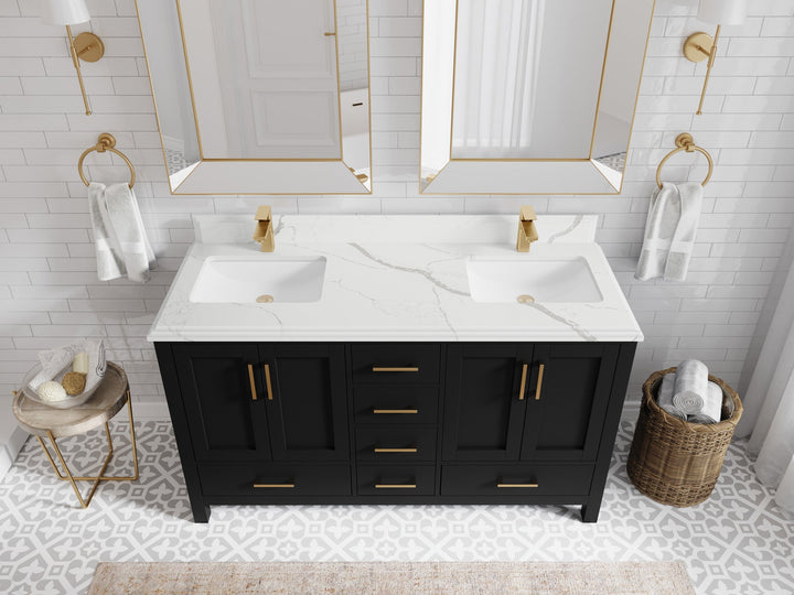 Malibu 60 in. W x 22 in. D Double Sink Bathroom Vanity - photo 24