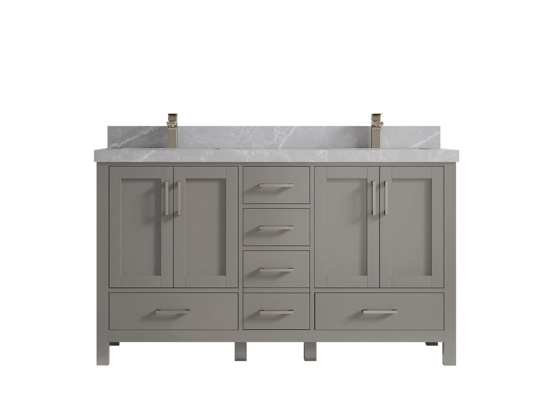 Malibu 60 in. W x 22 in. D Double Sink Bathroom Vanity - Willow Bath and Vanity