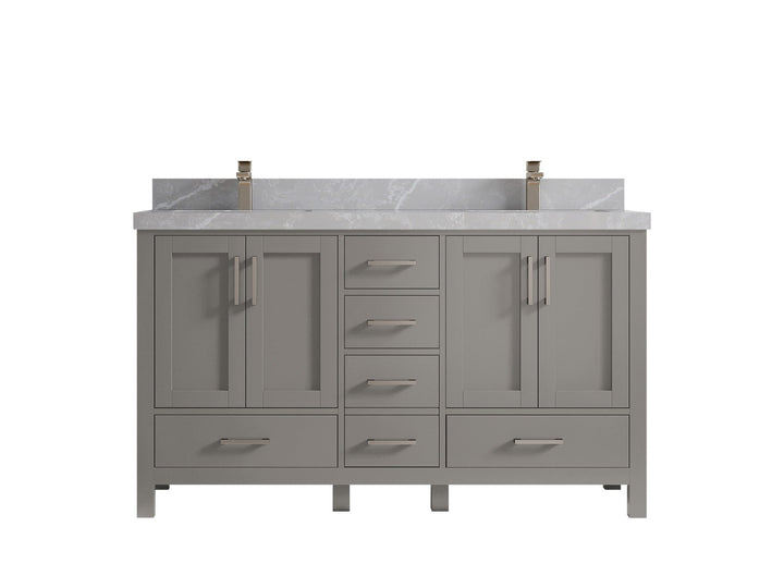 Malibu 60 in. W x 22 in. D Double Sink Bathroom Vanity - photo 33