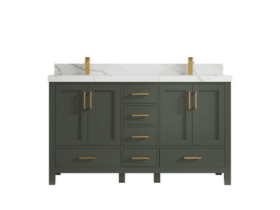 Malibu 60 in. W x 22 in. D Double Sink Bathroom Vanity - Willow Bath and Vanity