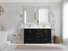 Malibu 60 in. W x 22 in. D Double Sink Bathroom Vanity - photo 4