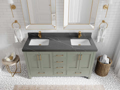 Malibu 60 in. W x 22 in. D Double Sink Bathroom Vanity - photo 35