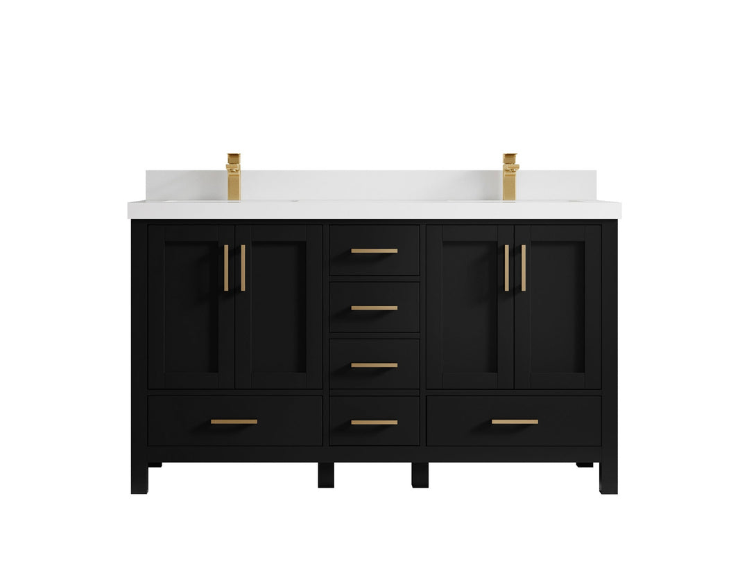 Malibu 60 in. W x 22 in. D Double Sink Bathroom Vanity - Willow Bath and Vanity