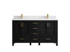 Malibu 60 in. W x 22 in. D Double Sink Bathroom Vanity - photo 45