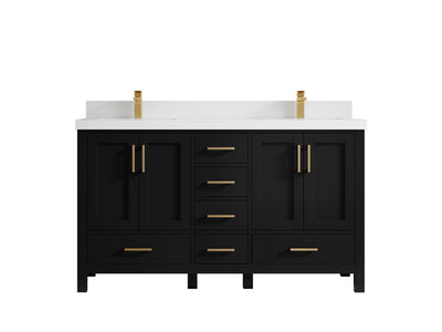 Malibu 60 in. W x 22 in. D Double Sink Bathroom Vanity - Willow Bath and Vanity
