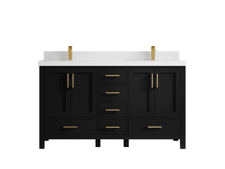 Malibu 60 in. W x 22 in. D Double Sink Bathroom Vanity - photo 45