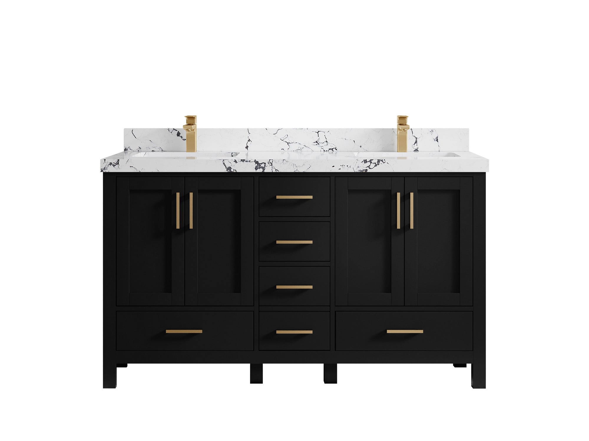 Malibu 60 in. W x 22 in. D Double Sink Bathroom Vanity - Willow Bath and Vanity