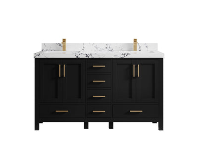 Malibu 60 in. W x 22 in. D Double Sink Bathroom Vanity - Willow Bath and Vanity