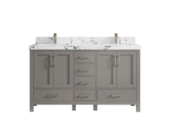 Malibu 60 in. W x 22 in. D Double Sink Bathroom Vanity - photo 41