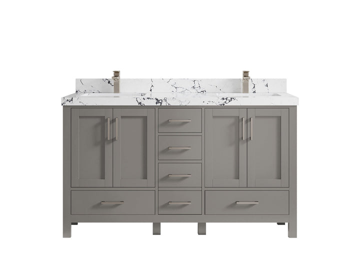 Malibu 60 in. W x 22 in. D Double Sink Bathroom Vanity - photo 41