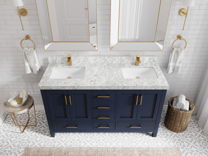 Malibu 60 in. W x 22 in. D Double Sink Bathroom Vanity - photo 10