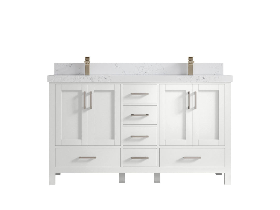 Malibu 60 in. W x 22 in. D Double Sink Bathroom Vanity - Willow Bath and Vanity