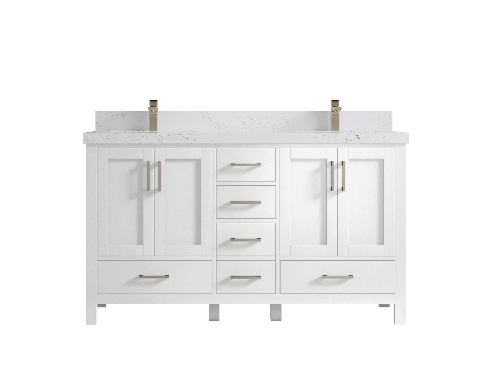 Malibu 60 in. W x 22 in. D Double Sink Bathroom Vanity - Willow Bath and Vanity