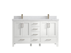 Malibu 60 in. W x 22 in. D Double Sink Bathroom Vanity - photo 31