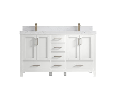 Malibu 60 in. W x 22 in. D Double Sink Bathroom Vanity - Willow Bath and Vanity