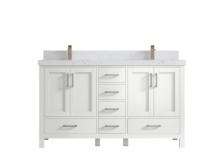 Malibu 60 in. W x 22 in. D Double Sink Bathroom Vanity - photo 31