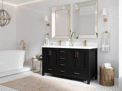 Malibu 60 in. W x 22 in. D Double Sink Bathroom Vanity - photo 2