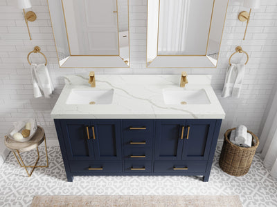 Malibu 60 in. W x 22 in. D Double Sink Bathroom Vanity - Willow Bath and Vanity