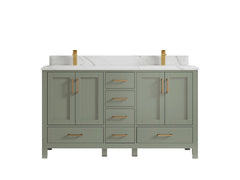 Malibu 60 in. W x 22 in. D Double Sink Bathroom Vanity - photo 10