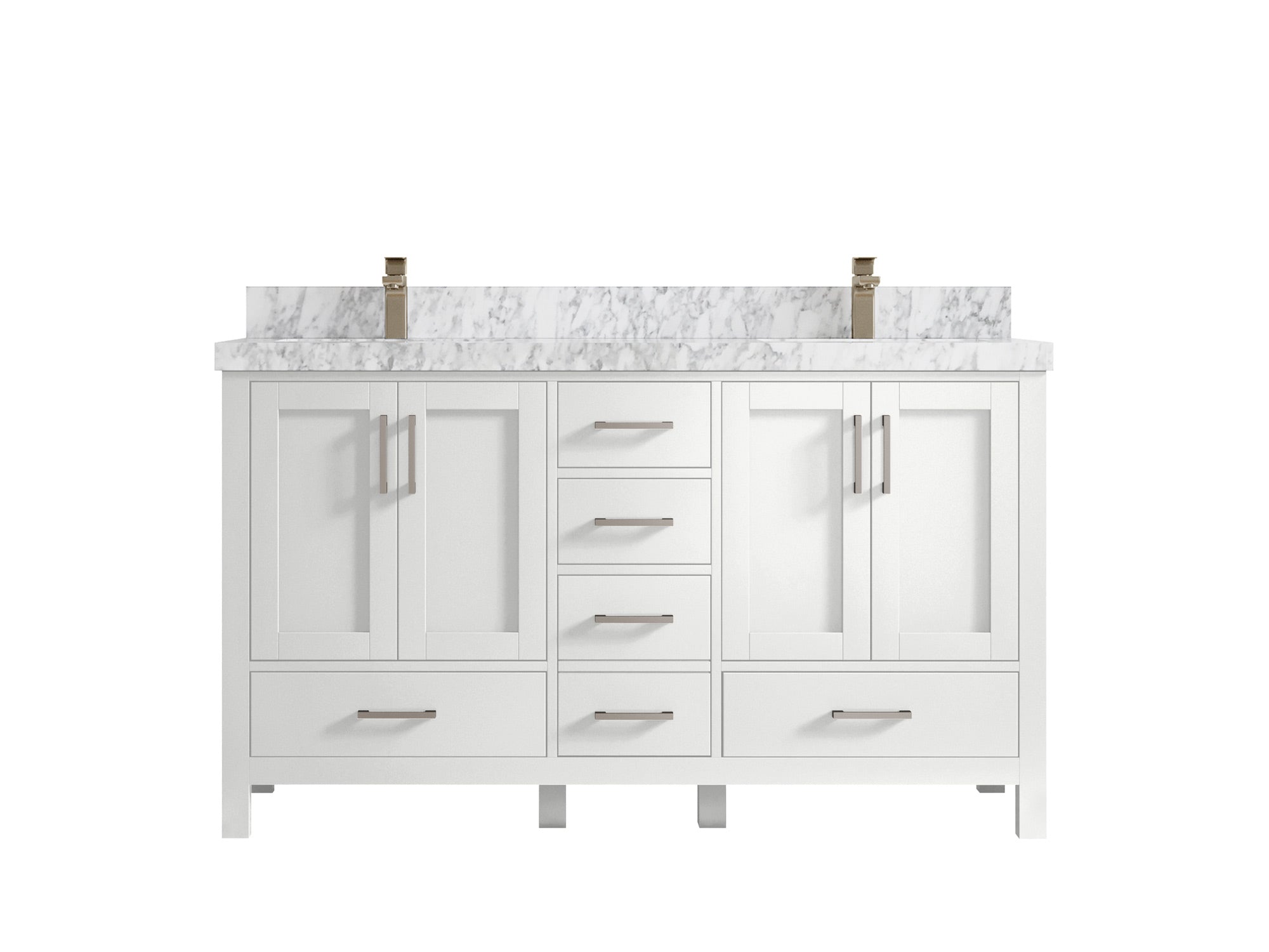 Malibu 60 in. W x 22 in. D Double Sink Bathroom Vanity - Willow Bath and Vanity