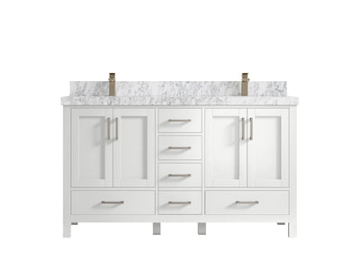 Malibu 60 in. W x 22 in. D Double Sink Bathroom Vanity - Willow Bath and Vanity