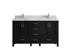 Malibu 60 in. W x 22 in. D Double Sink Bathroom Vanity - photo 15