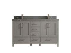 Malibu 60 in. W x 22 in. D Double Sink Bathroom Vanity - photo 35