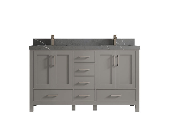 Malibu 60 in. W x 22 in. D Double Sink Bathroom Vanity - photo 35