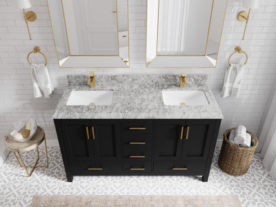 Malibu 60 in. W x 22 in. D Double Sink Bathroom Vanity - Willow Bath and Vanity