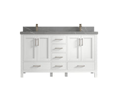 Malibu 60 in. W x 22 in. D Double Sink Bathroom Vanity - photo 35