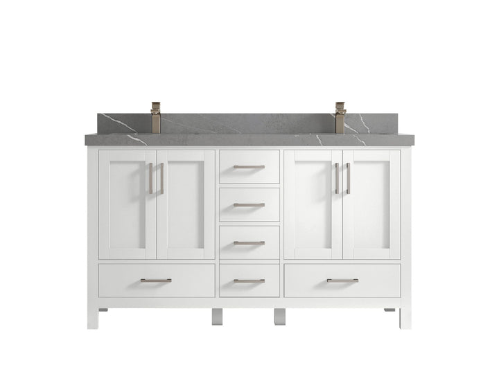 Malibu 60 in. W x 22 in. D Double Sink Bathroom Vanity - photo 35