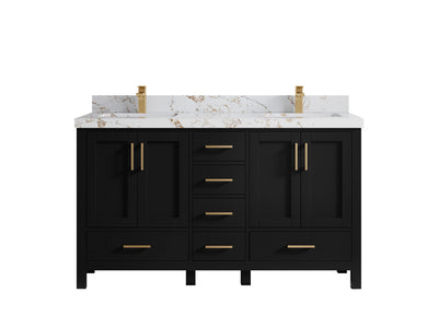 Malibu 60 in. W x 22 in. D Double Sink Bathroom Vanity - Willow Bath and Vanity