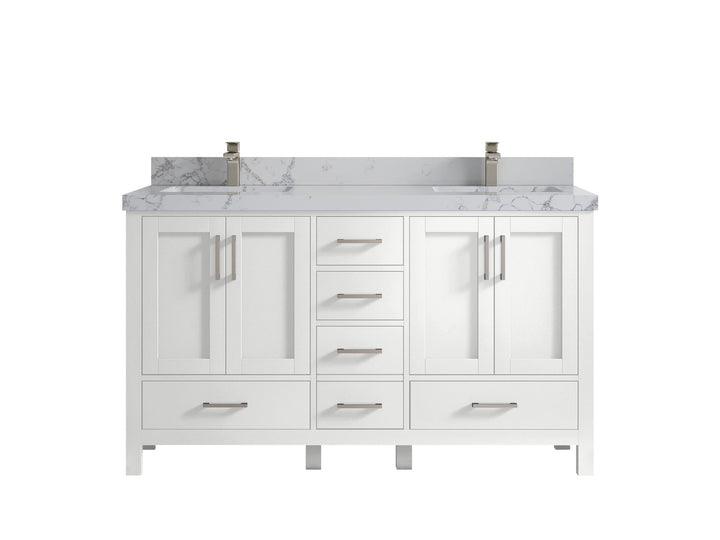 Malibu 60 in. W x 22 in. D Double Sink Bathroom Vanity - photo 43