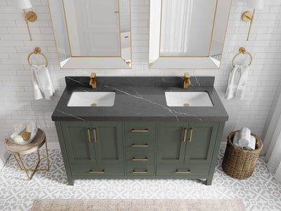 Malibu 60 in. W x 22 in. D Double Sink Bathroom Vanity - Willow Bath and Vanity