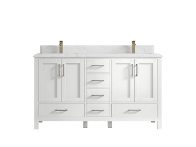 Malibu 60 in. W x 22 in. D Double Sink Bathroom Vanity - Willow Bath and Vanity