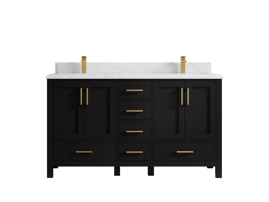 Malibu 60 in. W x 22 in. D Double Sink Bathroom Vanity - Willow Bath and Vanity