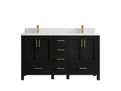 Malibu 60 in. W x 22 in. D Double Sink Bathroom Vanity - photo 27