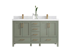 Malibu 60 in. W x 22 in. D Double Sink Bathroom Vanity - photo 1